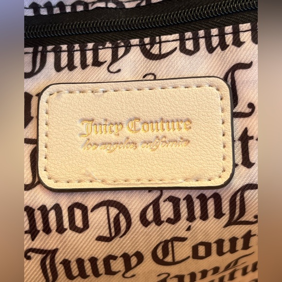 Juicy Couture velvet backpack. Ivory w/rhinestone logo. Ivory. NWT. Great gift. - Picture 9 of 16
